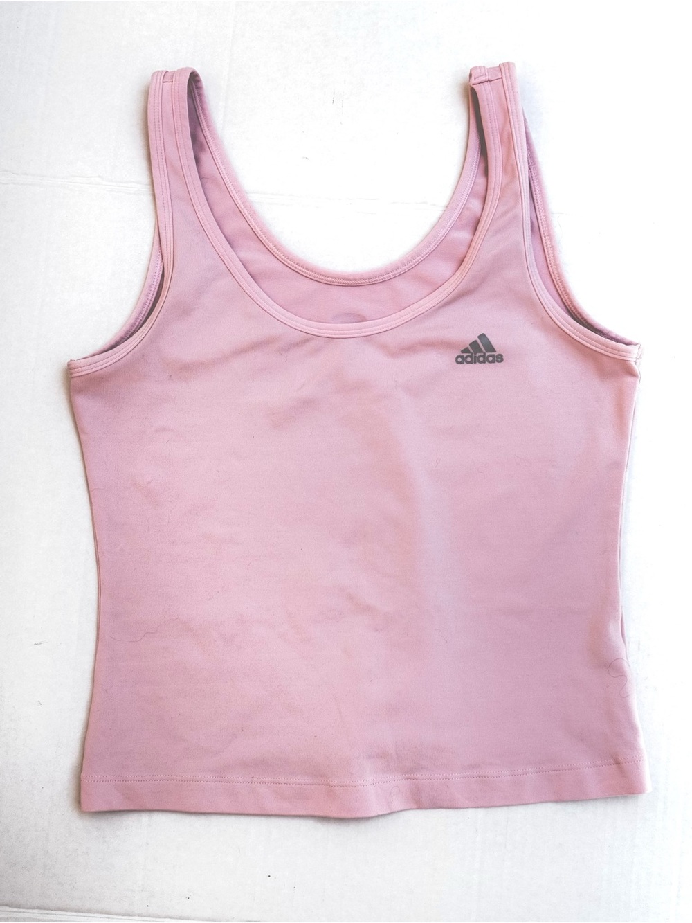 adidas Light Pink Athletic Tank Top with Logo